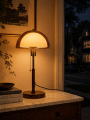 Sunset Afterglow Modern Accent Table Lamp - Retro Styling Lamp for Bedroom or Office